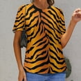 thumbnail image 6 of Animal Print Patterns Women's T-Shirt Short Sleeve T Shirts Tops Tee Ladies Loose T, 6 of 6