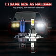 thumbnail image 3 of For CAN-AM OUTLANDER 400 450 500 650 800 2x H4 HEADLIGHT LED BULBS 50W 6000K WHITE, 3 of 10