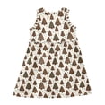 thumbnail image 3 of Girls Dress Christmas Tree Chocolate Cookies Sleeveless Dress for Girls Hem A-Line Casual Sundress, 3 of 7