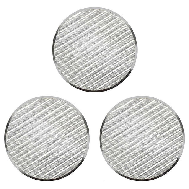 3X Profesional Bandeja de Horno para Pizza Redonda Red de Malla Antiadherente de Rejilla de Barbacoa (12 Pulgadas)
