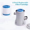 thumbnail image 3 of Pool Filter Pump 330 GPH Paddling Pool Electric Water Pump Pool Pumps Ground Small Pool Filter Pump US Plug, 3 of 7