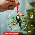 thumbnail image 2 of 2025 Toucan Bird Xmas Glass Ornament Gifts for Winter Holiday, Personalized Name Toucan Lovers Ornaments, Bird On A Branch Ornaments Decoration Christmas Tree, Customized Toucans Xmas Glass Ornament, 2 of 6