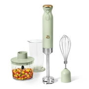 Beautiful Cordless Immersion Blender with Chopper, Whisk & Measuring Cup, Sage Green by Drew Barrymore