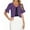 Purple, variant on Karight Chiffon Cover Up Cardigans for Women Summer Bolero Shrugs Open Front Ruffle Short Sleeve Lightweight Casual Crop Tops