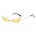thumbnail image 2 of de terre de gato para mujer Estrechas Pequeñas de moda Accesorios puntiagudo de conducción para , AMARILLO Soledad anteojos ojo de gato, 2 of 8