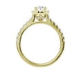 thumbnail image 5 of Unique Moments Lab Grown 1 ct Diamond Engagement Ring Oval Halo Vintage Solitaire 10K Yellow Gold, 5 of 6