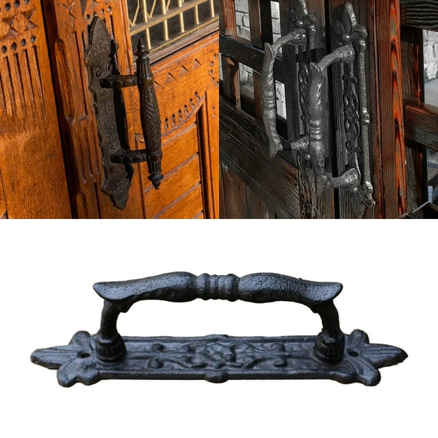 mmirethe Poignée de Porte Artisanale Résistante à la Corrosion, Prise Confortable Unique, Noir 006N 1ensemble
