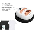 thumbnail image 3 of 12"×10" Portable T-Shirt Heat Press Machine Press Mat Sublimation Printer Rose, 3 of 6