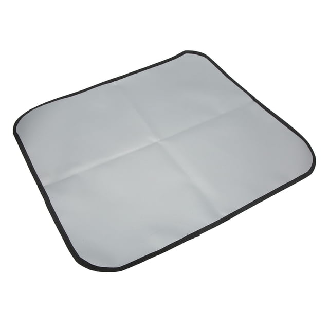 Manta ignífuga de picnic con fibra de vidrio recubierta de silicona, alfombra ignífuga de esquina fileteada gris para acampar M