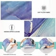thumbnail image 4 of Coolnut Golden and Purple Blue Marble Texture Zipped Velvet Pillowcases 20x30 in, Soft and Cozy Decor Giftsative Plush Pillow Case with Hidden Zipper for Bedroom, Sofa, Couch303, 4 of 7
