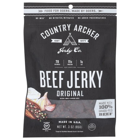 Country Archer Jerky 101 Jerky Beef Original 3oz 12-3 Ounce