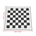 thumbnail image 3 of Folding Board Design Comfortable Hand Feeling Checkers Set, Folding Checkers, for All Ages People Indoor Traveling Outdoor Activity, 3 of 8