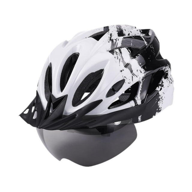 koolsoo Bike Helmet Modern Helmet for Skateboarding Commuting Inline Skating Black White