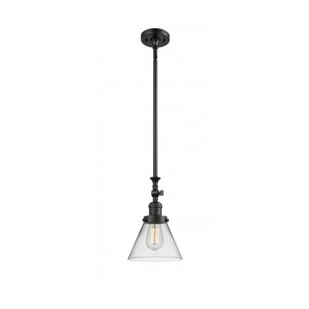 

Matte Black Tone Mini Pendants 8 Wide Clear Glass Steel/Cast Brass/Glass Medium Base LED 1 Light Fixture