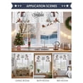 thumbnail image 6 of Winter Snowman Valances for Windows, 54 x 18in, Merry Christmas Bird Snowflake Stars Rod Pocket Kitchen Valance Curtain Light Filtering Window Treatments for Living Room Bedroom, 1 Panel, 6 of 7