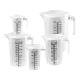 thumbnail image 2 of AMLESO 5 Pieces Plastic Pitcher Easy Clean Transparent Juice Beverage Jar Measuring Cup, 2 of 8
