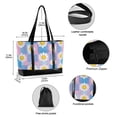 thumbnail image 2 of FORMRS Canvas Laptop Tote Bag for Women with 15.6" Computer Compartments Shoulder Handbag, Playful Daisy, 2 of 7