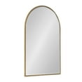 thumbnail image 5 of Kate and Laurel Gwendolyn Antique Beaded Arch Wall Mirror, 20 x 30, Gold, Sophisticated Vintage Bathroom Mirror Wall Decor with Detailed, Beaded Frame, 5 of 9
