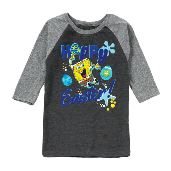 SpongeBob Squarepants - Hoppy Easter - Toddler And Youth Raglan Graphic T-Shirt