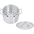 thumbnail image 2 of WJSP Tamale Steamer 12 qt Aluminum Silver Stock Pot 3 gallon for Vaporera Tamalera Cooking Stovetop Oven Safe, 2 of 2