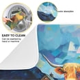 thumbnail image 2 of Cow Mountains Grass Houses Dish Drying Mat Dish Drainer Rack Mats Water Absorbent Non-Slip Easy Clean Heat Resistant for Kitchen Counter, 2 of 8