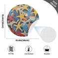 thumbnail image 5 of Round Grid Placemat ,One Sizex1, Round Placemat, PVC Plate Mat，15.4 Inch Non-Slip and Heat Resistant, Table Placemat, Dining Room Placemat Colorful Lovely Starfish Seamless, 5 of 7