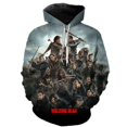 thumbnail image 1 of Sudadera con capucha con estampado 3D de The Walking Dead para hombre y mujer, Jersey informal de Drama de TV de terror, ropa de calle para Halloween, 1 of 3