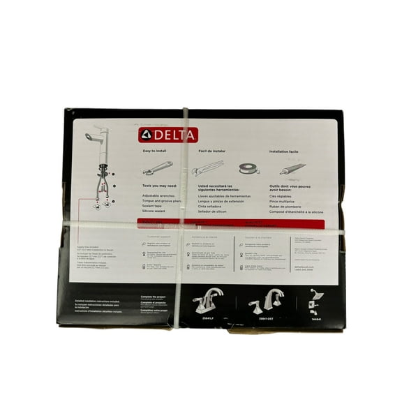 Delta Kahlo Single-Handle Centerset Bathroom Faucet Chrome Finish