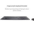 thumbnail image 4 of Acrylic Tilted Computer Keyboard Stand Notebook Tray Transparent Z Notebook Fluent Typing Shape Non-slide Holder Reduce Pressure for Office School, 4 of 8