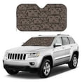thumbnail image 3 of YFYANG Front Windshield Sun Shade, Brown Dog Art Doodle Foldable Car Visor for Cars, Trucks, SUVs, Medium, 3 of 9