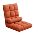thumbnail image 2 of jifeng Floor Chair with Back Support Soft Comfortable Gaming Padded Lazy Sofa Chair Orange, 2 of 9