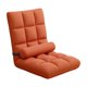 thumbnail image 2 of Silla de suelo plegable con respaldo para adultos y niños, ideal para apartamentos. Sillón cómodo y acolchado, moderno y reclinable. Sillas plegables. Naranja, 2 of 8