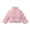 Pink, variant on Jalioing Toddler Girls Puffer Jacket Winter Thermal Long Sleeve Stand Collar Puffy Coat Fashion Cute Outerwear with Pocket