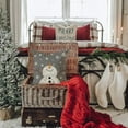 thumbnail image 3 of Gray Christmas Pillow Covers 20x20 Set of 4 for Christmas Decorations Merry Christmas Tree Believe Snowflake Winter Holiday Decor Throw Cushion Case for Home Couch, 3 of 6