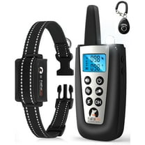 Petjoy Dog Bark Collar with Remote,2 in 1 Dog Bark Collar and Training Collar,Automatic Bark Collar for Small Medium Large Dog,with 5 Adjustable Sensitivity,3300ft Range ,Black