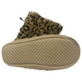 thumbnail image 4 of Plush Brown & Black Leopard Print Bootie Style Slippers XL (11), 4 of 4