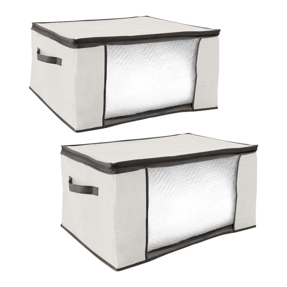 Simplify 2 Pack Jumbo Storage Bags in Cashmere