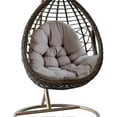 thumbnail image 5 of Swing Egg Chair Cushion Hangings Egg Chair Cushion 1 Seater Bench Cushion With Backrest For Indoor Outdoor Use, 5 of 5