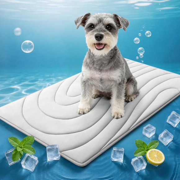 Cama autoenfriable para perros Cooling Mat Babygreat 2026, 36 x 23 cm, color gris