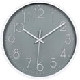 thumbnail image 1 of Reloj de pared moderno de 12 ", péndulo de pared silencioso para cocina, sala de estar, dormitorio, gris (hy), 1 of 4