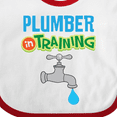 thumbnail image 4 of Inktastic Future Plumber in Training Boys Baby Bib, 4 of 4