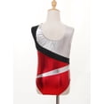 thumbnail image 6 of YIZYIF Kids Girls Metallic Ballet Dance Leotard Sparkle Rhinestones Sleeveless One Piece Gymnastics Unitard A Red 16, 6 of 7
