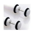 thumbnail image 6 of harmtty 2Pcs Unisex Punk Ear Fake Cheater Stretcher Rivet Taper Plug Tunnel Gauges, 6 of 7