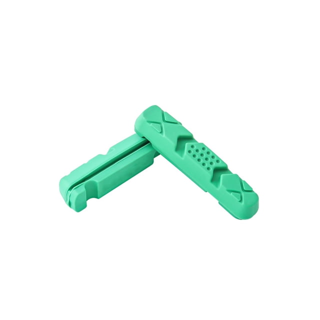 Toystoory 1 par de pastillas de freno resistentes al desgaste, ajuste de frenado, ruedas silenciosas, abrazadera de parada, piezas de repuesto, piezas de Ciclismo Verde Toystoory OD020641-05