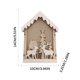 thumbnail image 3 of Christmas Decorative Supplies Luminous Small Wooden House Colorful Christmas Tree Small Decorative DIY, 3 of 8