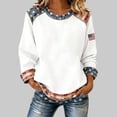 thumbnail image 2 of Womens Sweatshirts Women's Anniversary Print Sweatshirt Without Hood Crew Neck Long Sleeve Casual Pullover Soft White XXL, 2 of 4