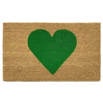Calloway Mills Green Heart Doormat, 36" x 72"