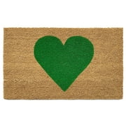 Calloway Mills Green Heart Doormat, 30" x 48"
