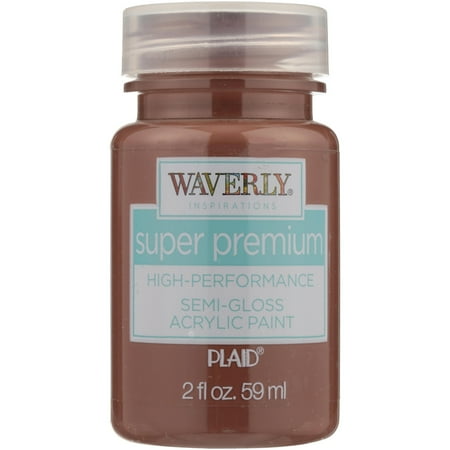 Waverly Inspirations 2 Oz. Super Premium High-Performance Semi-Gloss Acrylic Paint-Chocolate