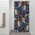 thumbnail image 2 of Beagle Dog Dog and Pioneer Flower Shower Curtain 36"x72" ,Bathroom Decorative Shower Curtains Set with 12 Hooks,Modern Waterproof Washable Shower Curtain, 2 of 6